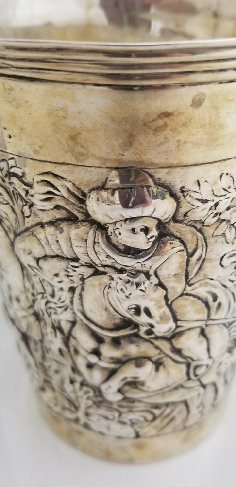 STERLING SILVER HUNTING CUP / BEAKER