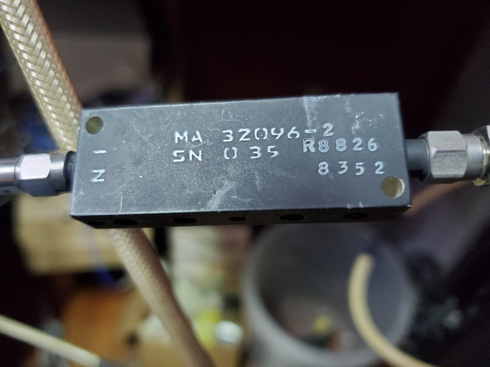MA 32096 lowpass filter 3.5 GHz adjustable (some) tested, see data, M/A COM