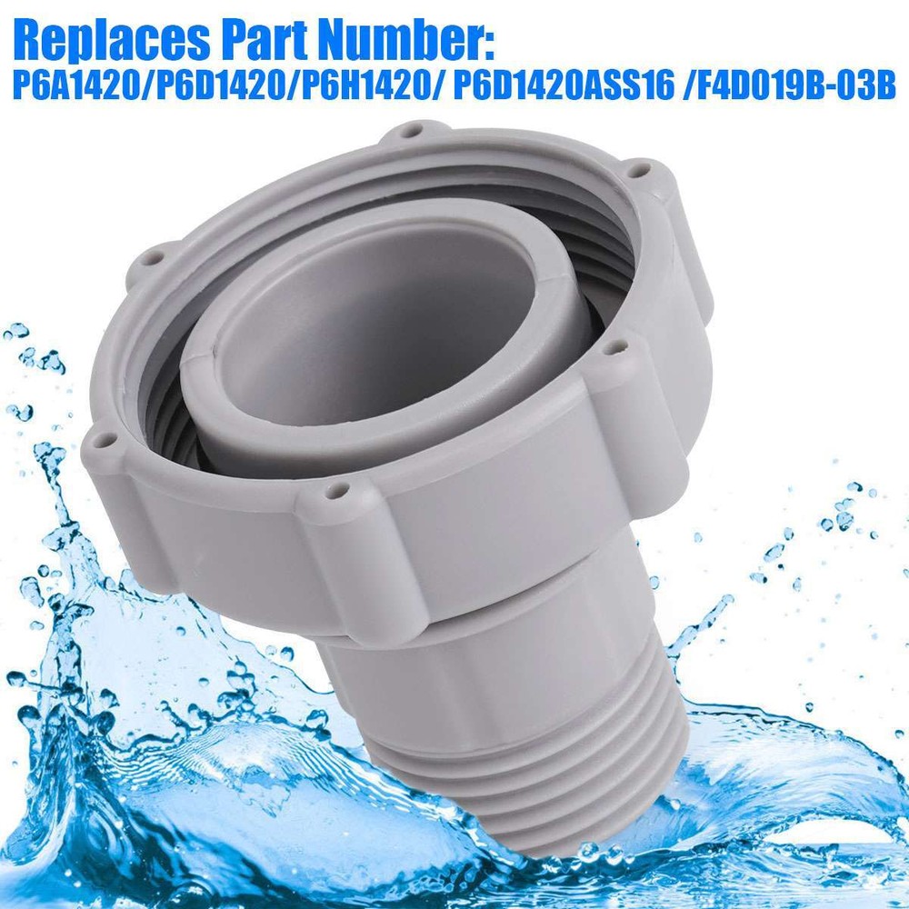 Above-ground Pool Joint Drain Connector Pipe Hose Adapter Fitting Connects