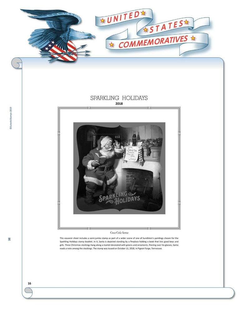 2018 U.S. Commemorative Singles COMPLETE Supplement (White Ace Alternative)