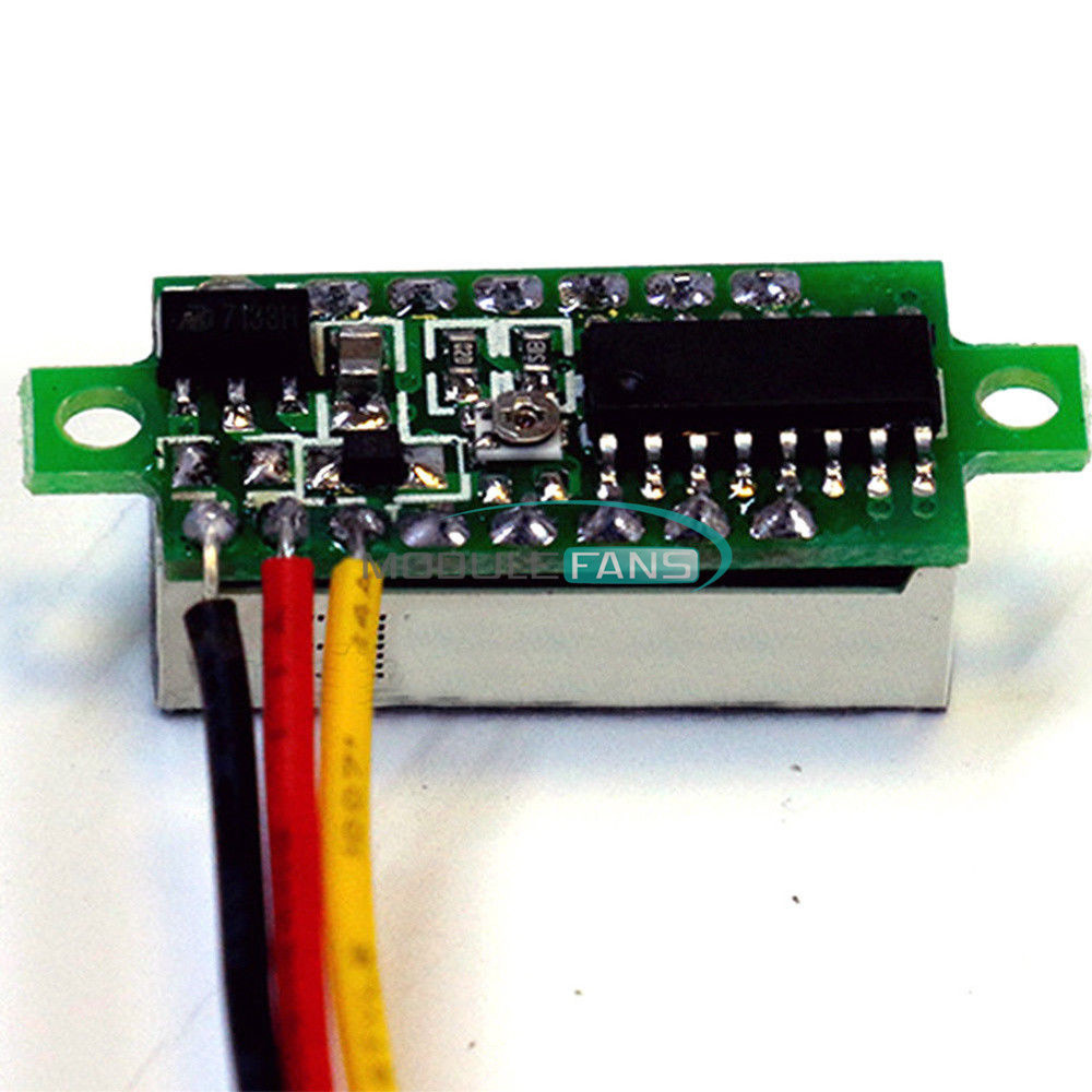 0.28" Digital Voltmeter Panel 2/3 Wires Voltage Mount LED Voltmeter Display