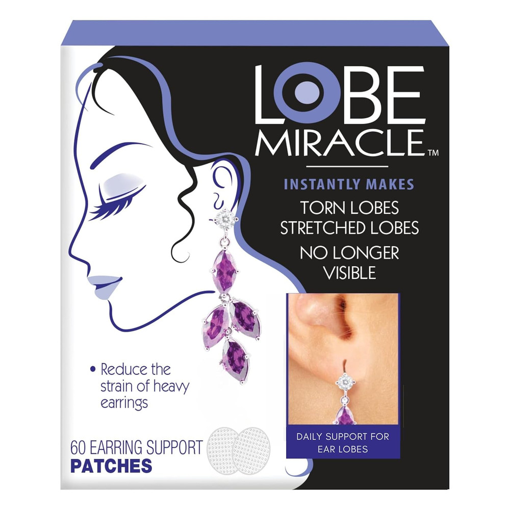 - Clear Earring Support Patches - Earring Backs for Droopy Ears - E
