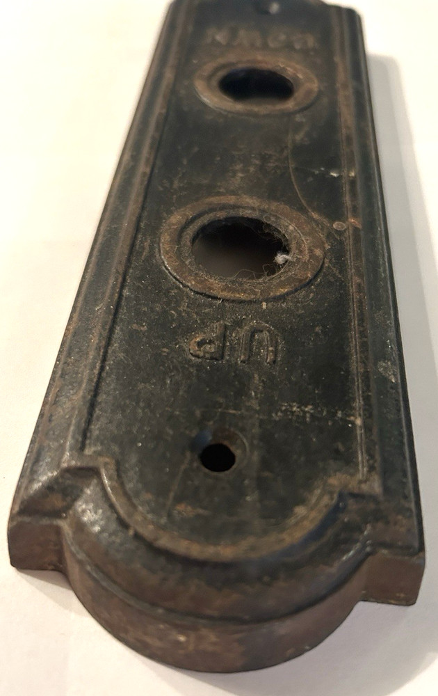 Vintage Cast Iron Elevator Lift Panel UP DOWN Button Hardware