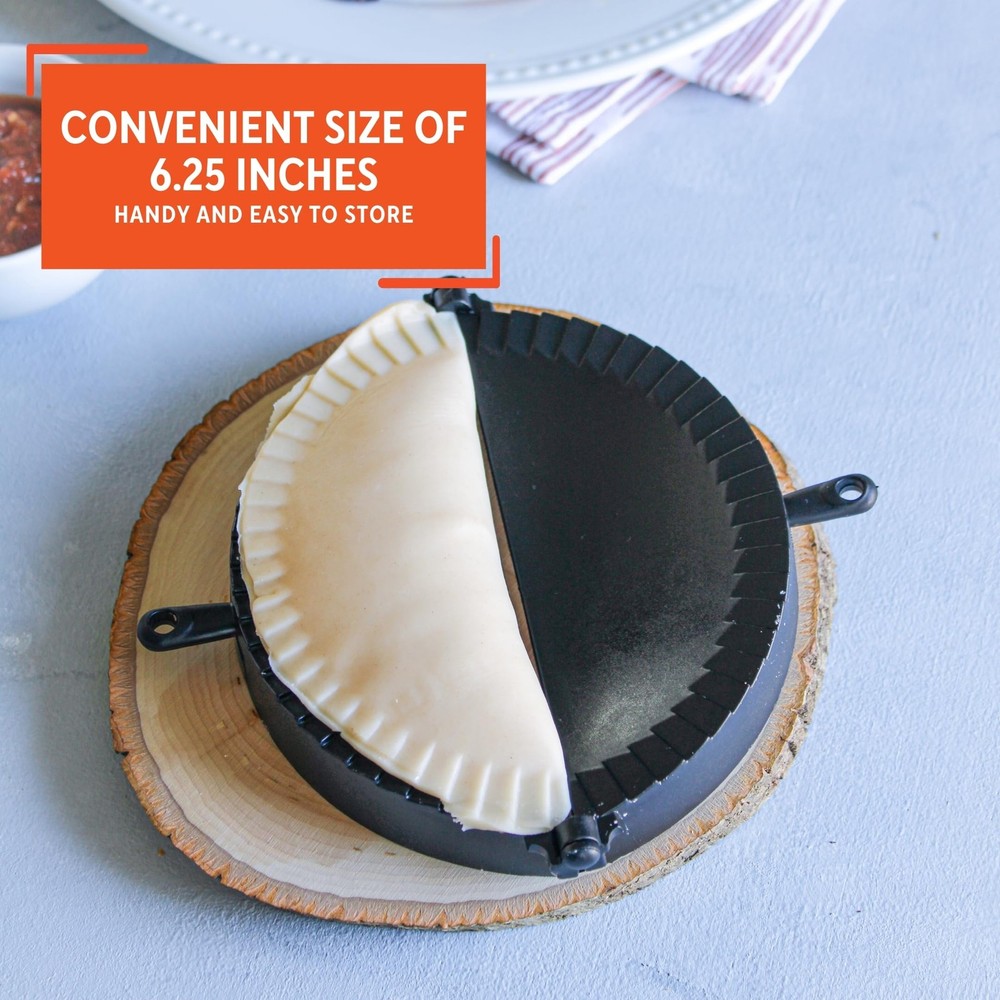 Imusa Empanada Press Set – Dumpling Maker, Plastic 1 Pack, Black