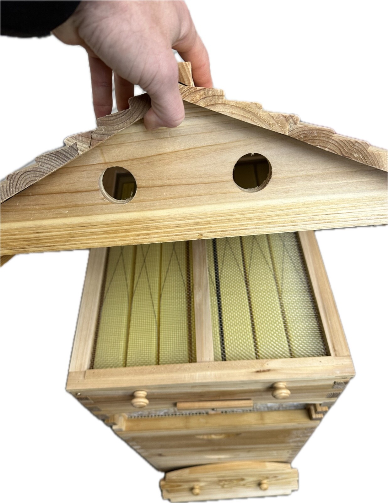 Beekeeping 3 Box Full Kit 2x Brood 1x Auto Seep Honey Super Beehive Frame WAXED