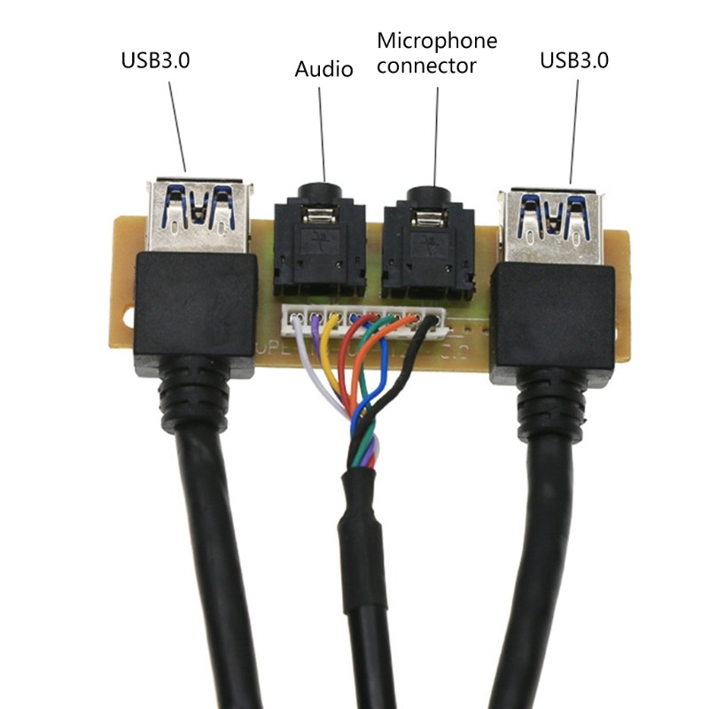60cm Motherboard High Definition Double USB 3.0 Interface Extension Cable