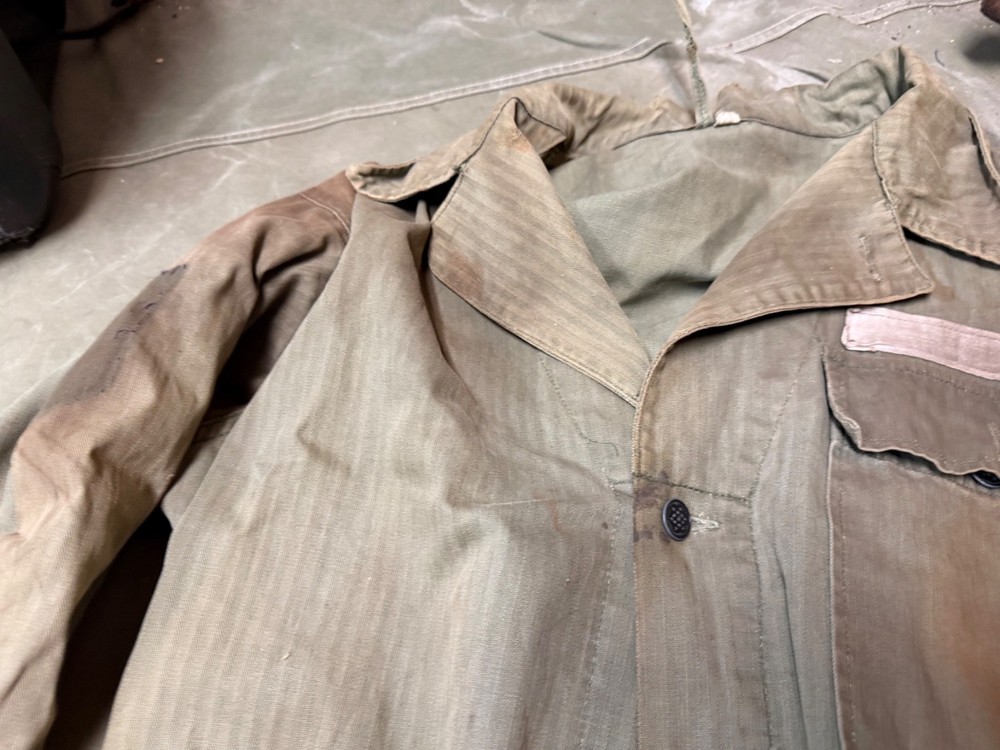 ORIGINAL WWII US ARMY HBT OVERALLS COVERALLS-MEDIUM/ LARGE 42R