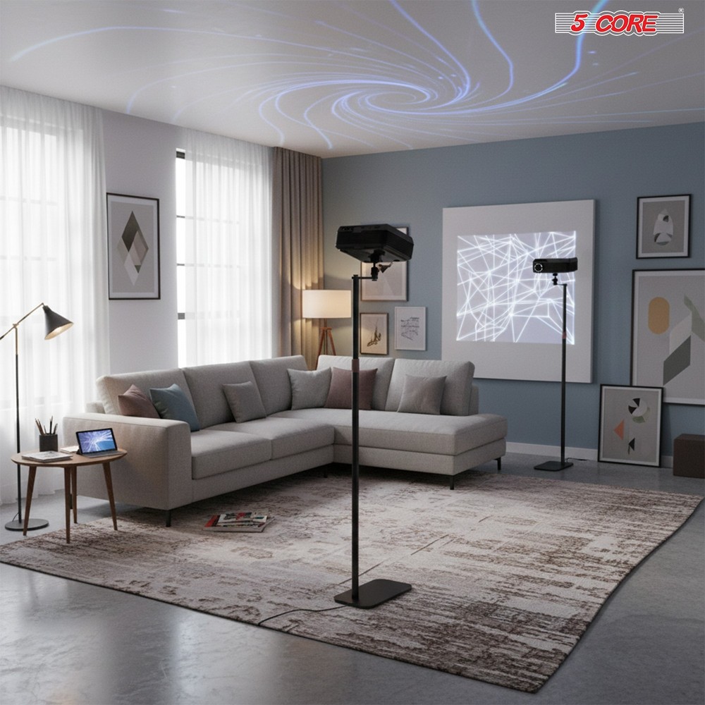 5 Core Projector Stand Floor Adjustable Heavy Base Universal Projectors Support