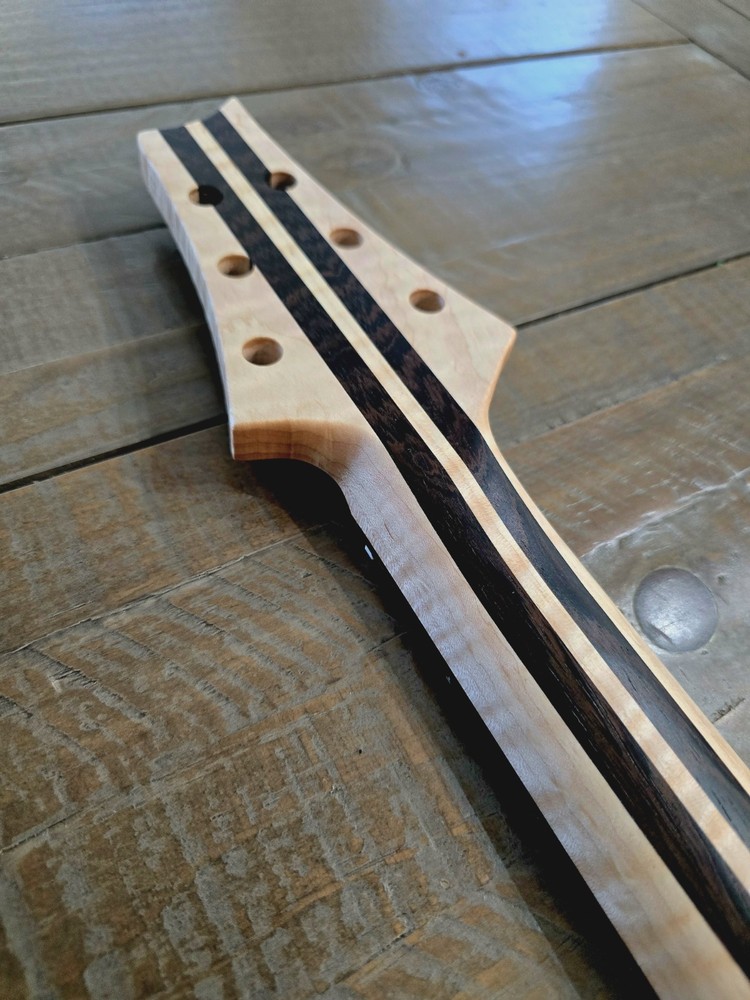 Guitar Neck - Wenge on Flame Maple and Wenge
