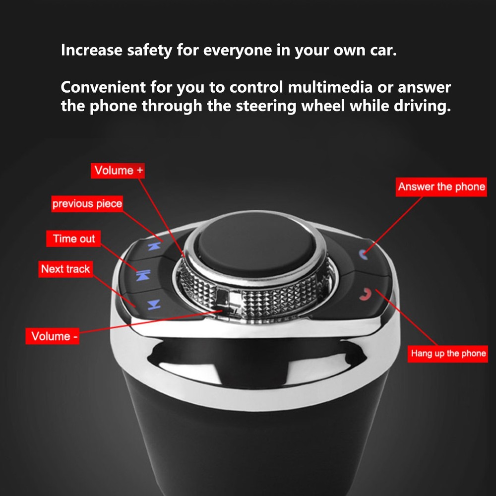 Universal Wireless Steering Wheel Control Button For Safe Driving MJEI