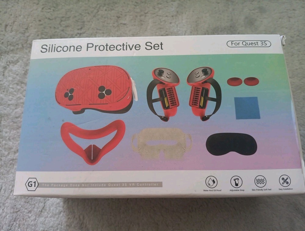 Silicone Protective Set For Quest 3S Red
