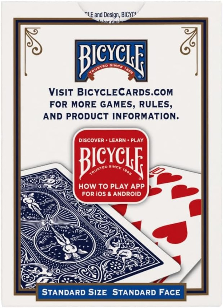 Bicycle Standard Playing Cards, Poker Size, 12 Pack