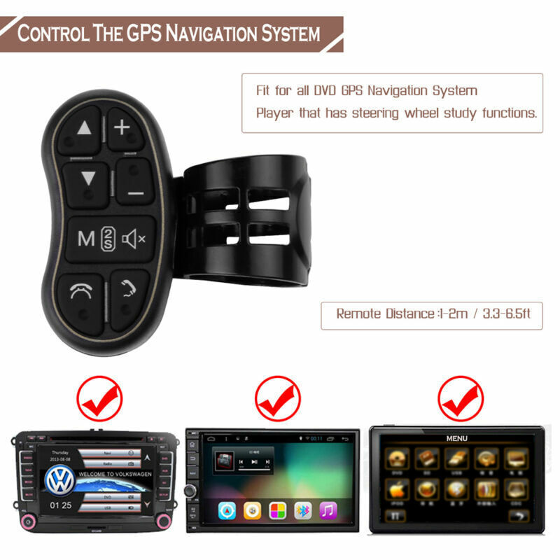 Car DVD GPS Player Steering Wheel Wireless Remote Controller&Audio Volume Switch