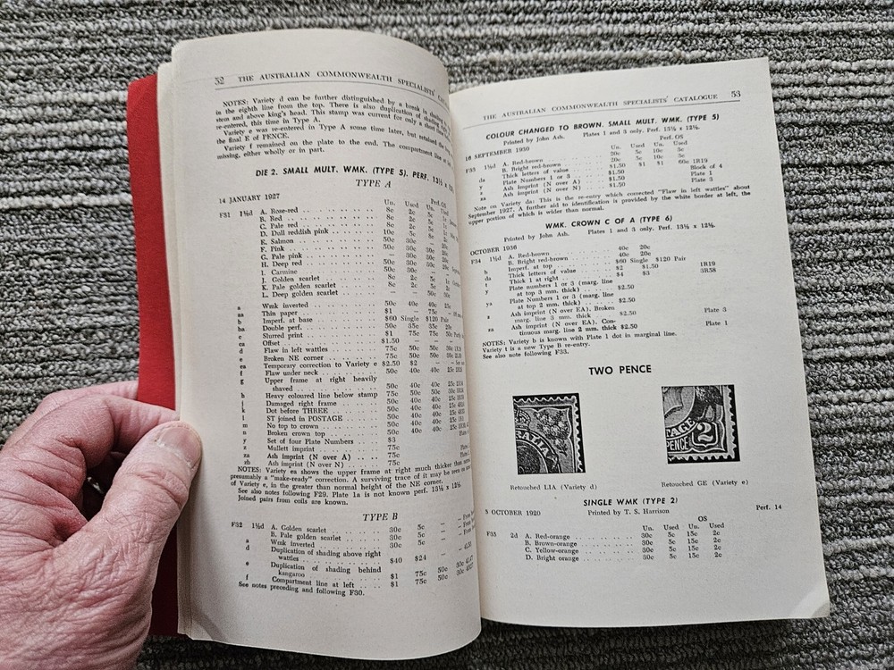 The Australian Commonwealth Specialists' 1967 Catalogue