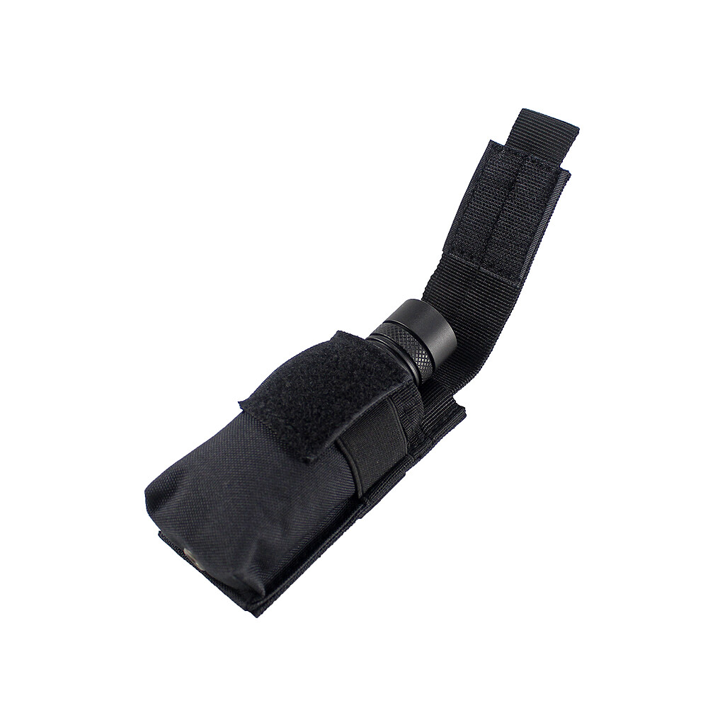 US Tactical Molle Flashlight Pouch Holster Utility Tools Pouch Adjustable Holder