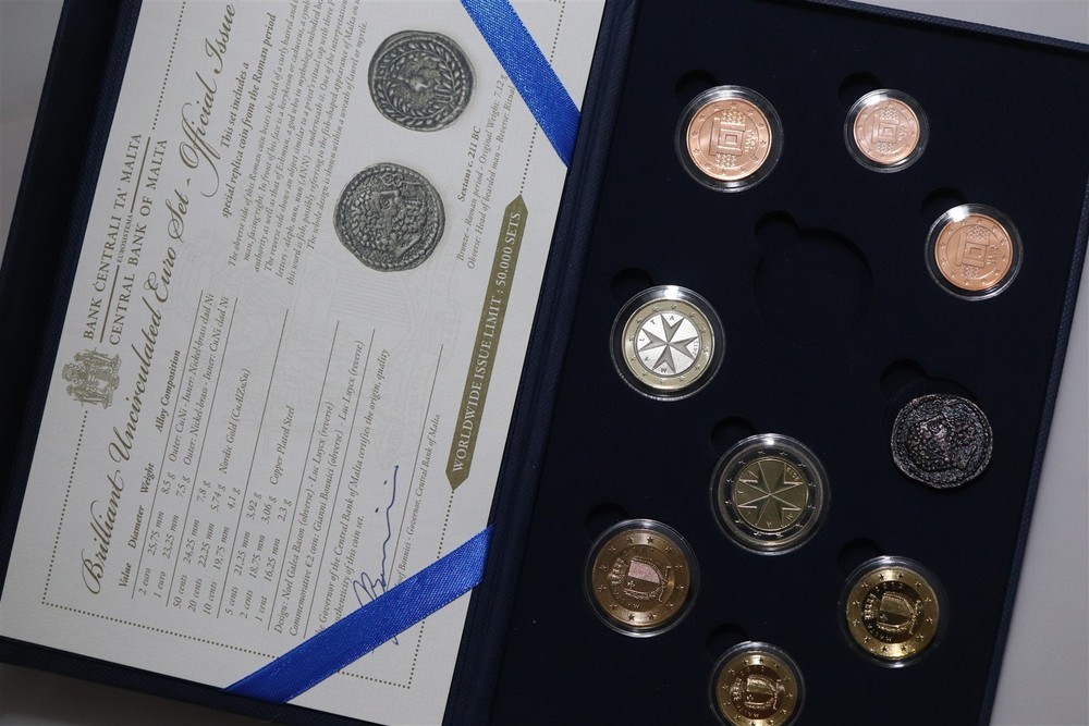 🧭 🇲🇹 MALTA 2012 MINT SET WITH COA MISSING ONE COIN B84 #379