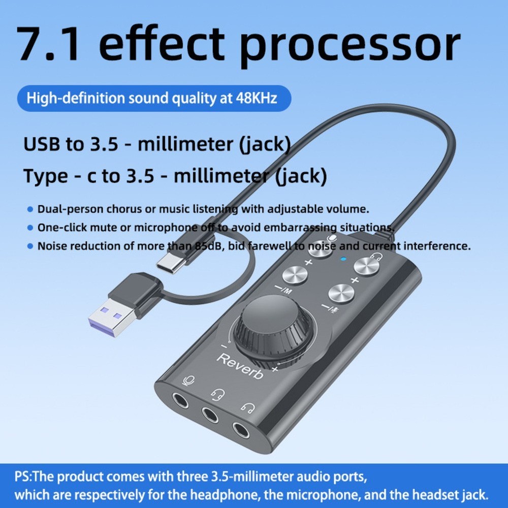 USB USB C Adapter for 3 5mm Audio with Built in Volume Control Feature