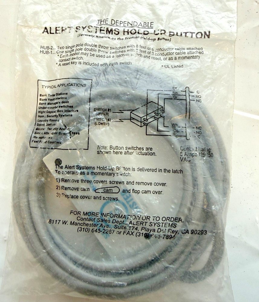 The Dependable Alert Systems Hold up Button