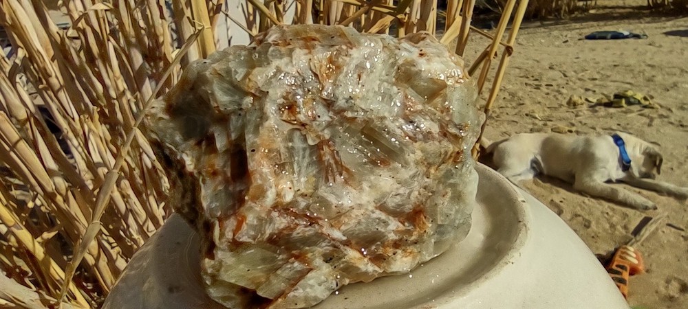 Calcite Specimen Display Or Carve Good Tabular Showing