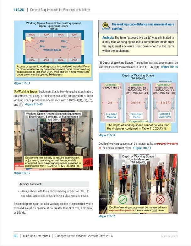 2026 Mike Holt's Changes to the National Electrical Code Textbook