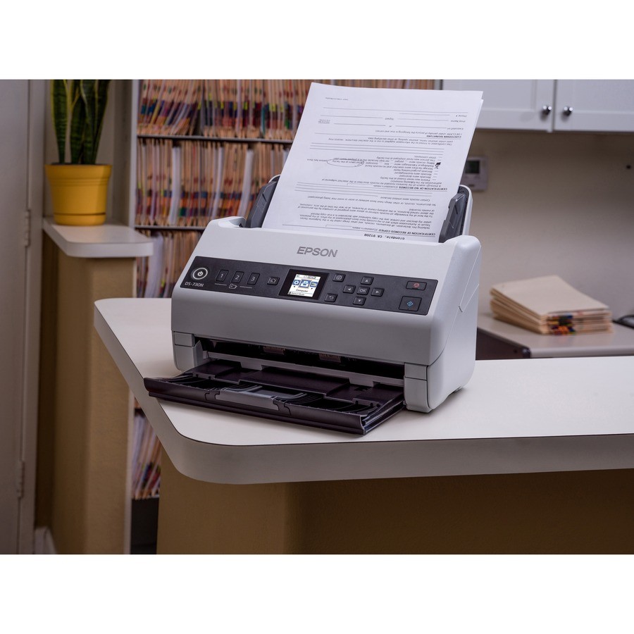 Epson DS-730N Sheetfed Scanner - 600 dpi Optical