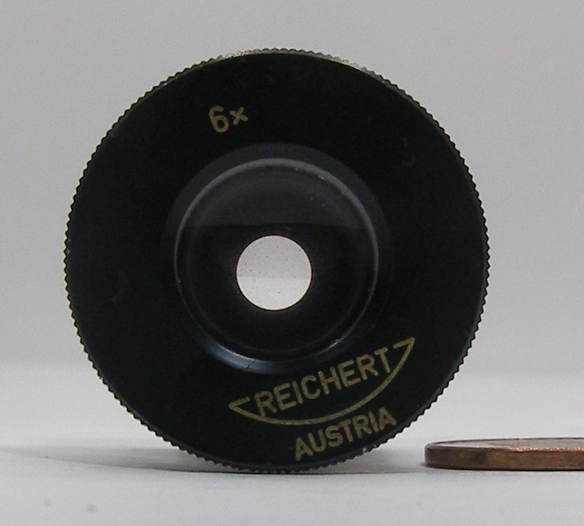 One Reichert Microscope Eyepiece Austria 1ct. 6X BUZ
