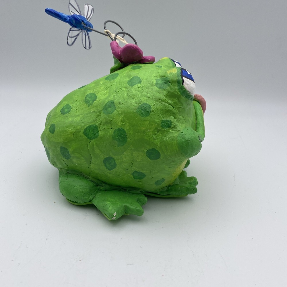2017 A Carol Creation Handmade Hand Painted Frog 5”