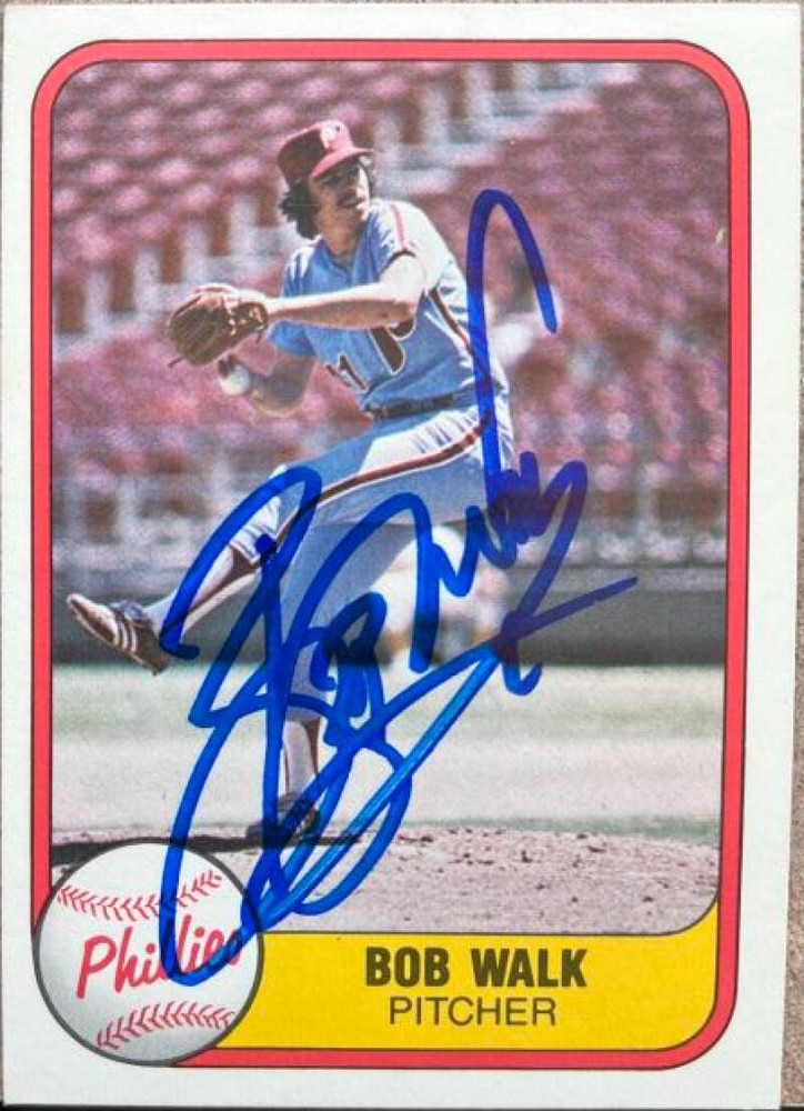 Bob Walk Autographed 1981 Fleer #14