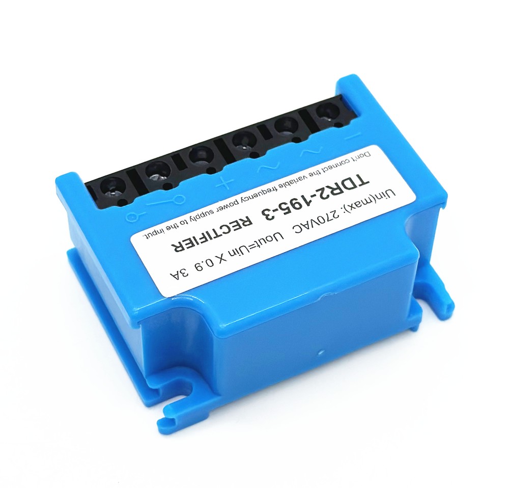 TDR2-195-3 Uin max 270VAC Uout=Uin*0.9 3A full-wave brake rectifier module