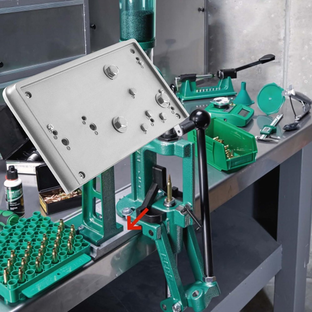 9282 Accessory Base Plate-3 Grey Reloading Bench for RCBS Rock Chucker Supreme