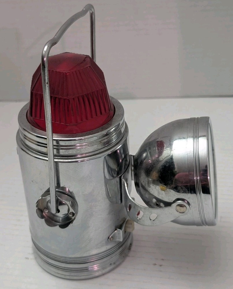 Ashflash Lantern with flashing red light and original box 6 volt