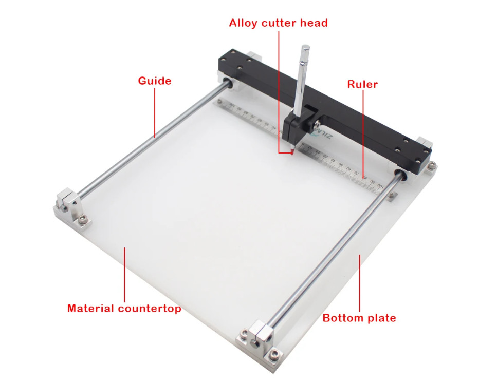 Laboratory Silicon Wafer Cutting Tool Double Rail Portable Silicon Chip Thin a