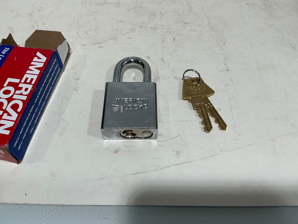 American Lock A6200 Solid Steel Rectangular Padlock w/2 Keys (Qty 3)
