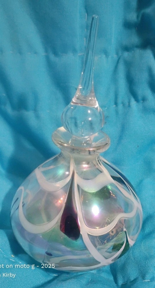 Vintage Iridescent Decorative Perfume Bottle