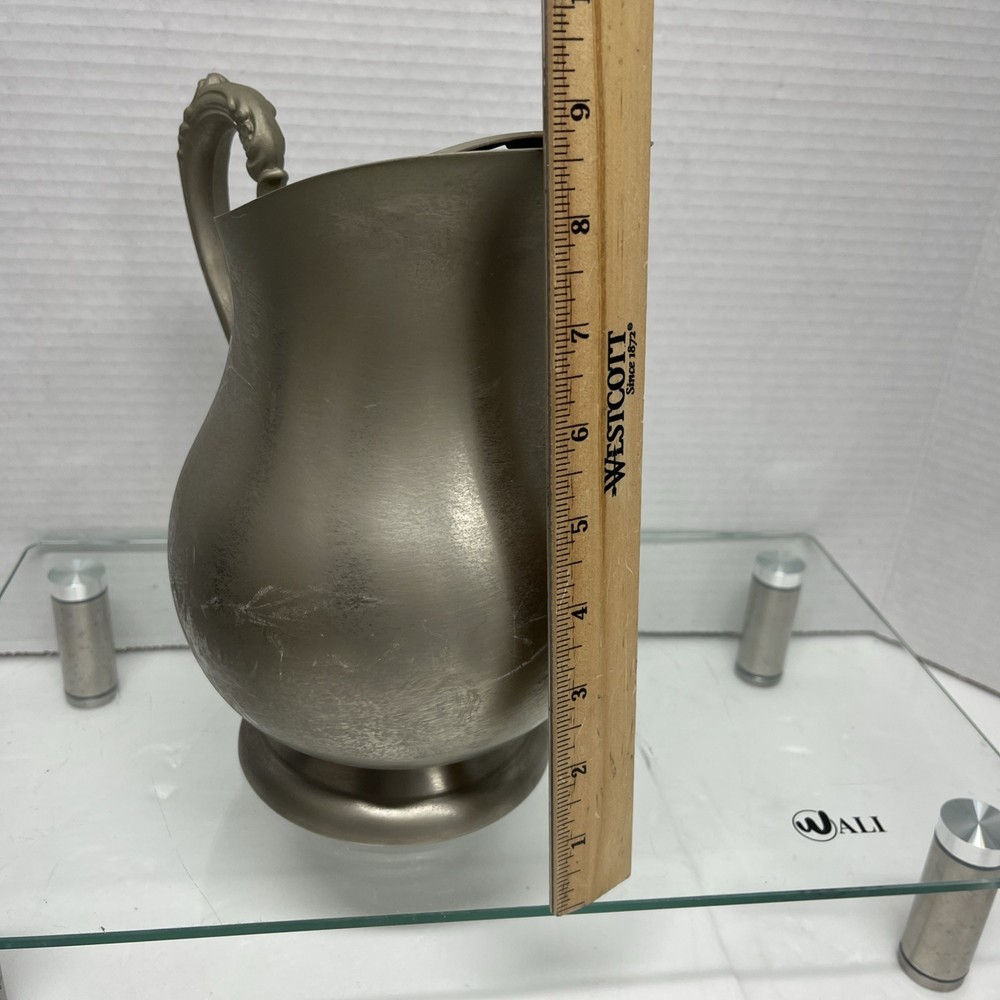 VINTAGE FB Rogers Plated Water Pitcher Ice Shield Footed