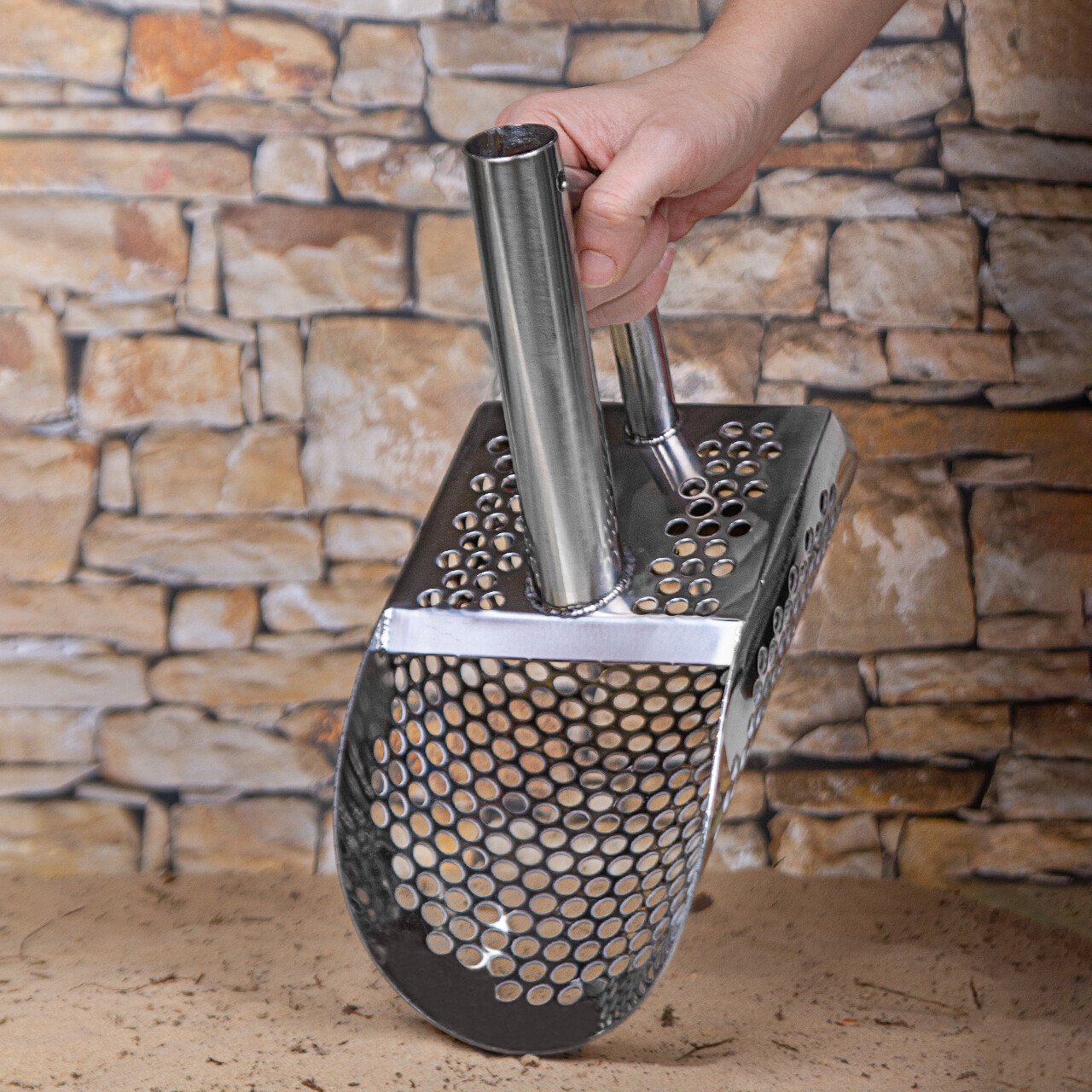 CKG Sand Scoop Metal Detecting Detector Shovel Long Carbon Fiber Handle Pole