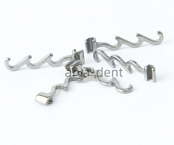 Dental Orthodontic Crimpable Hooks Multi-Function Long Left Right Accessory Hook