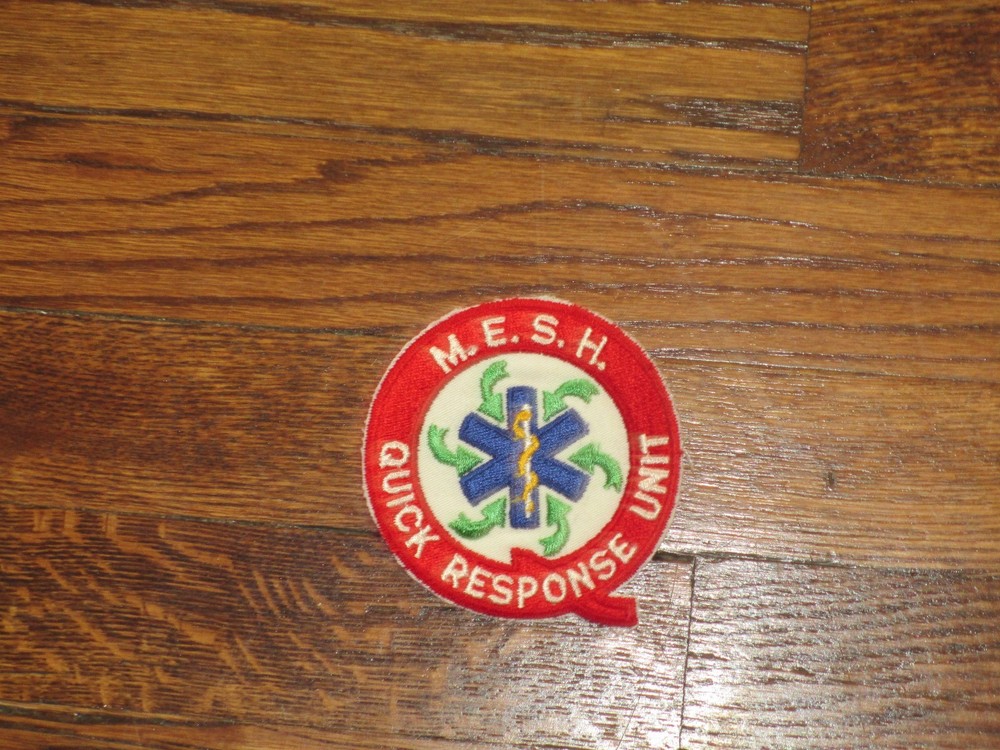 QUICK RESPONSE UNIT,M.E.S.H. patch,nos, 1960's,
