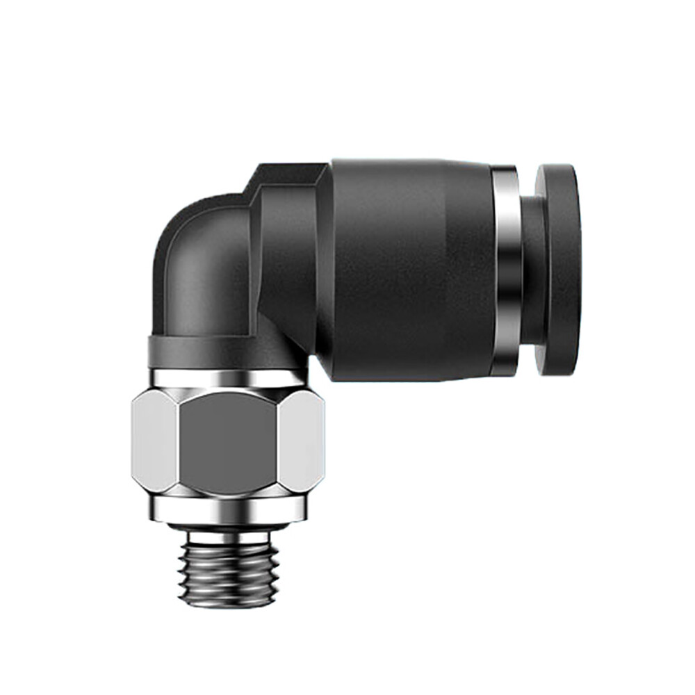 3mm 5mm 6mm 9.7mm Pneumatic Tube 90° Elbow Male Swivel Push To Connect Fitting