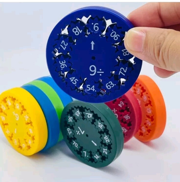 Math Fidget Spinners For Learning Multiplication/Division Spinner Toy For...