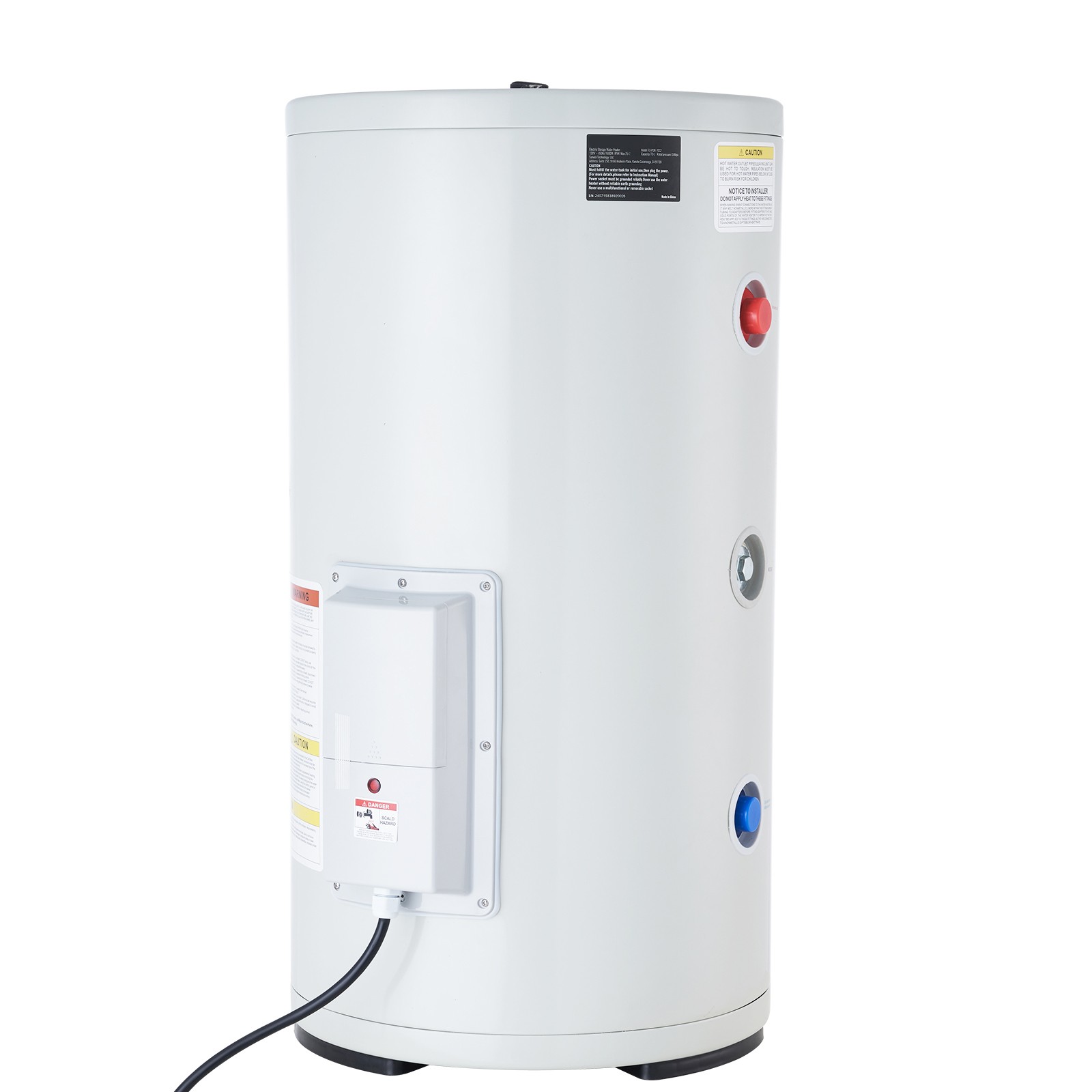 Uimoso 18 Gallon Electric Water Heater, 1.6Kw with LED Display for Shower Use