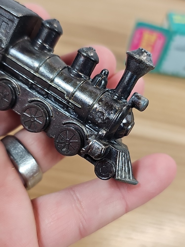 Train Engine Die Cast Antique Vintage Pencil Sharpener Complete