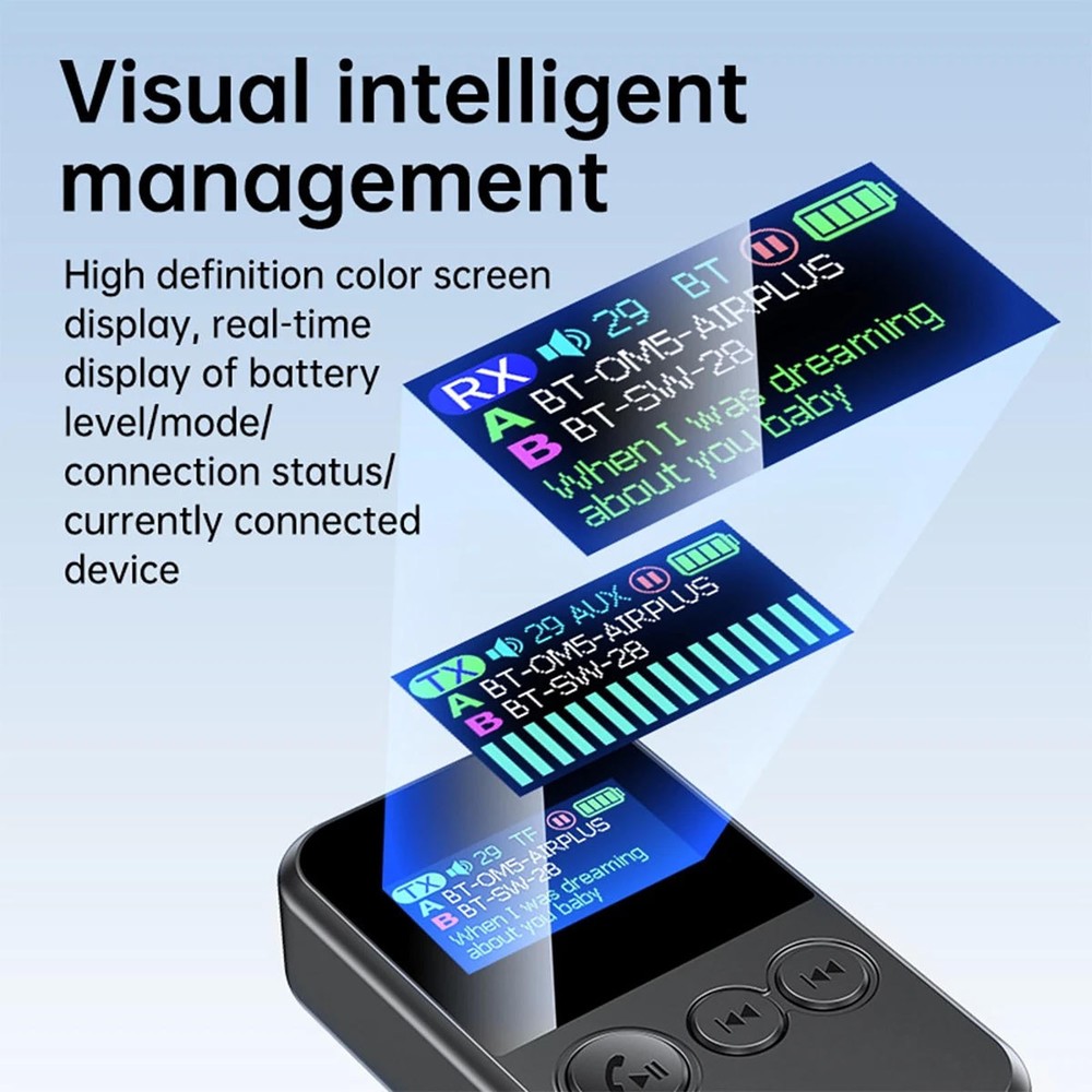Bluetooth Car Kit Adapter Device with TF Card Slot and Multiple Format Support