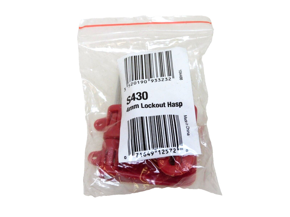 MASTER LOCK S430 LOCKOUT HASP 4MM