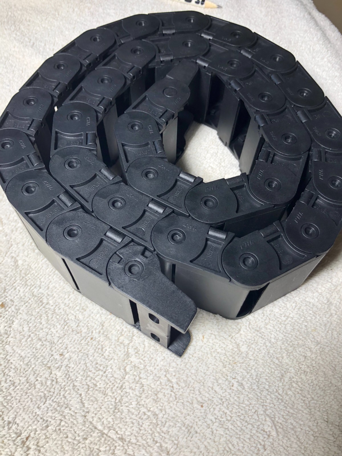 18x37mm x 1m Cable Drag Chain Wire Carrier