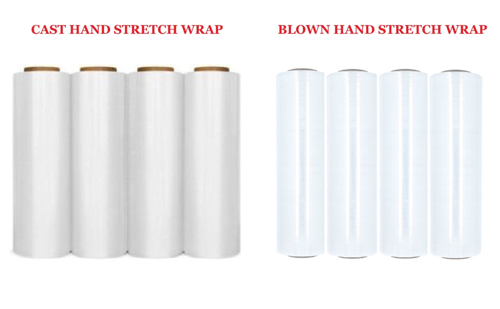 Hand Stretch Plastic Film Shrink Pallet Wrap Parcel Packaging Rolls Heavy Duty