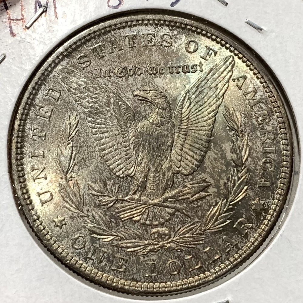 1885 Morgan Silver Dollar CHOICE BU Toned UNCIRCULATED MS E873 QHM