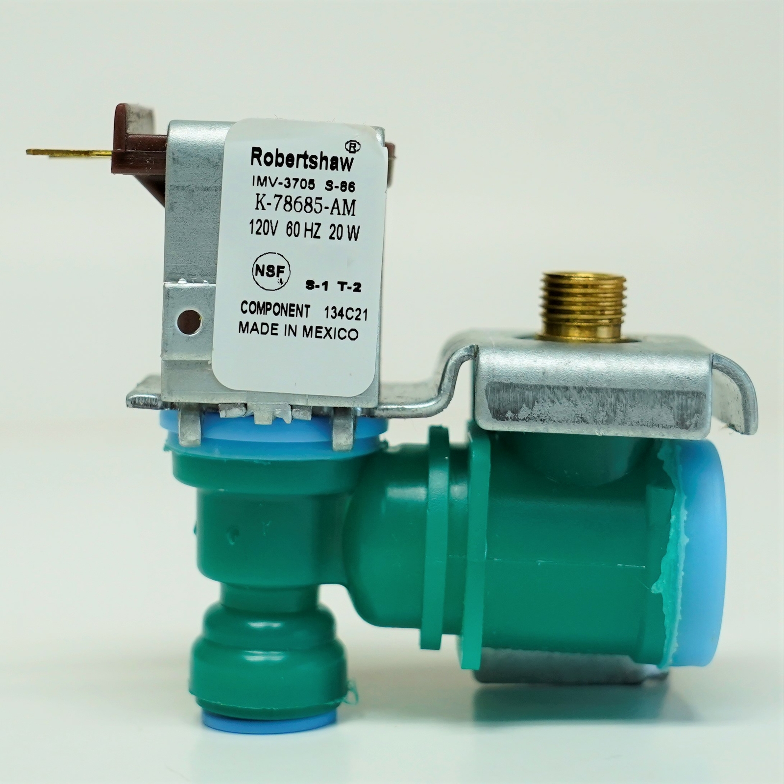 W10865826 for Whirlpool Refrigerator Water Inlet Solenoid Valve K-78685-AM