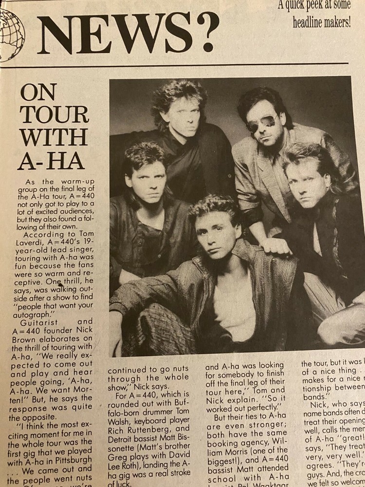 a-Ha, Full Page Vintage Clipping, aha