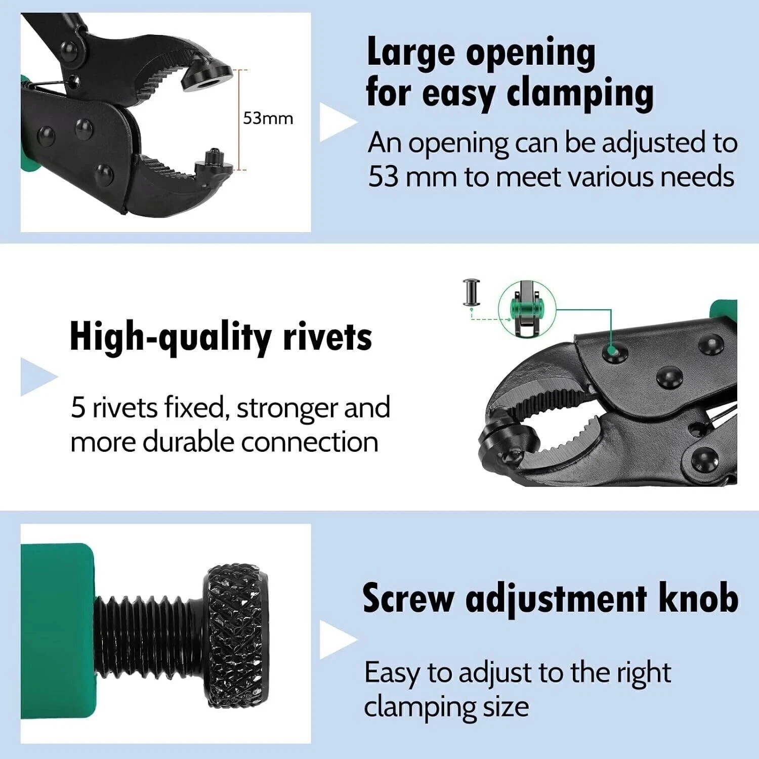 Heavy Duty Snap Fastener Tool Adjustable Snap Setter Tool Snap Installation US